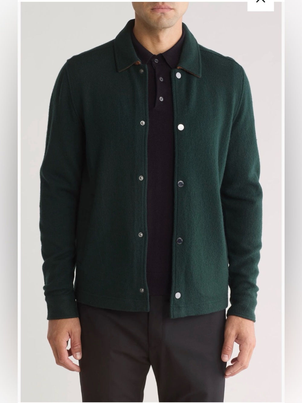 Ted Baker Eason Felted Wool Shirt Jacket Size “2”